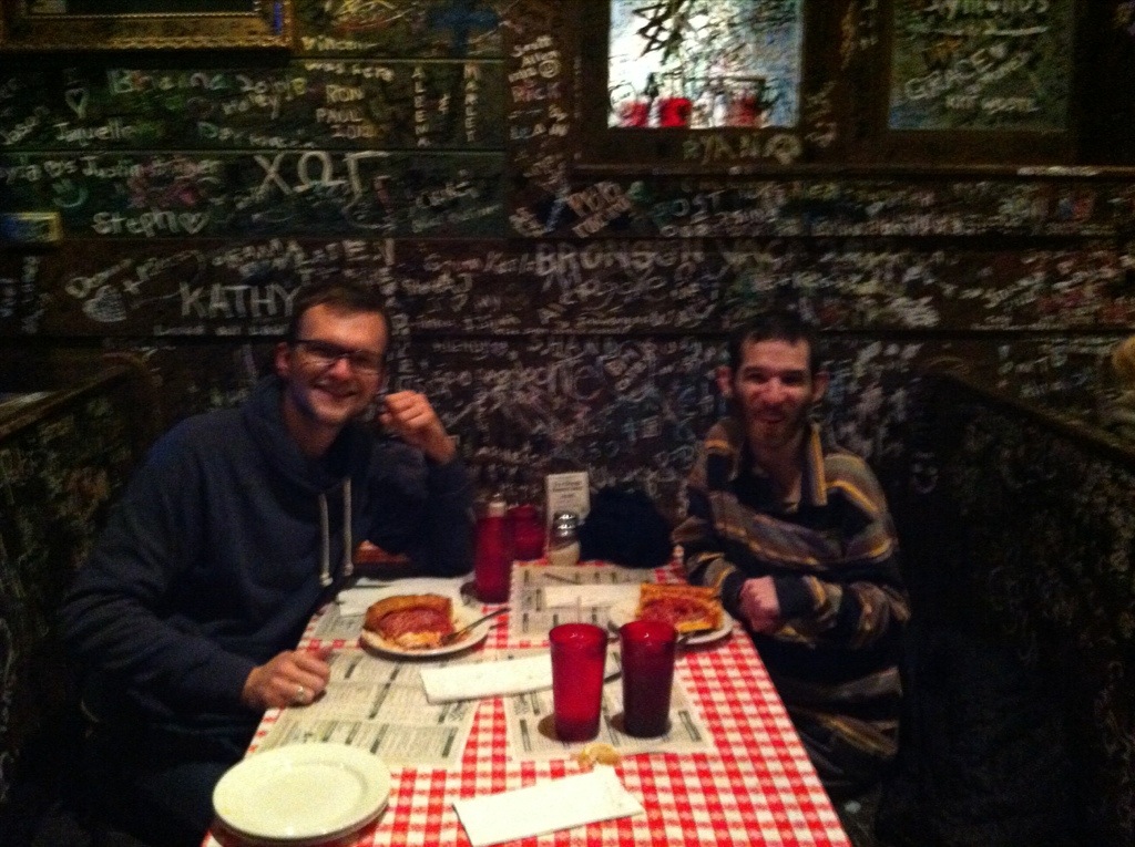 David and Brandon @ Gino's East Pizzeria
